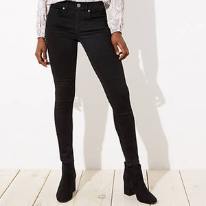 LOFT Modern Skinny Black Jeans
